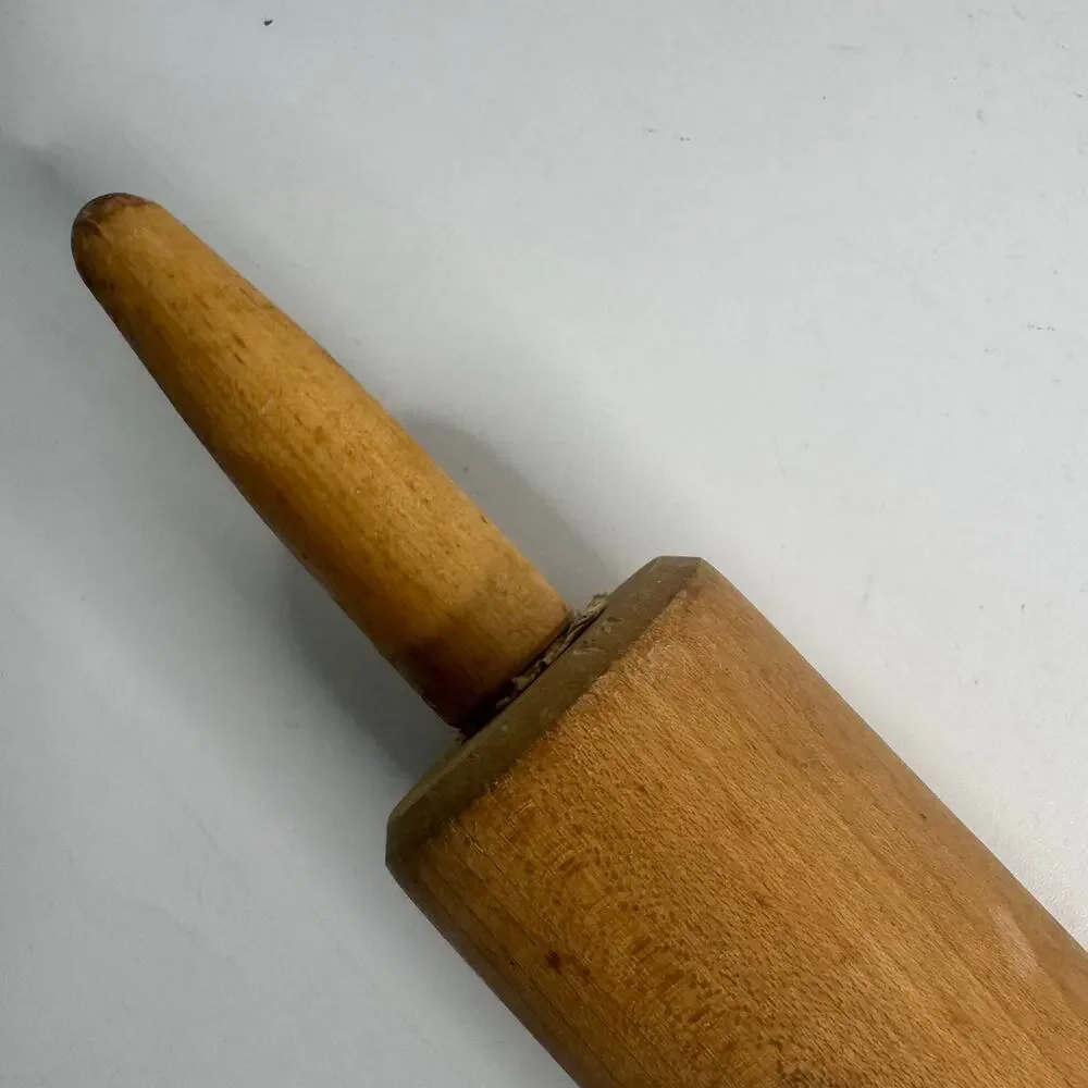 Vintage Wooden Rolling Pin Farmhouse Baking Kitchen Decor Primitive